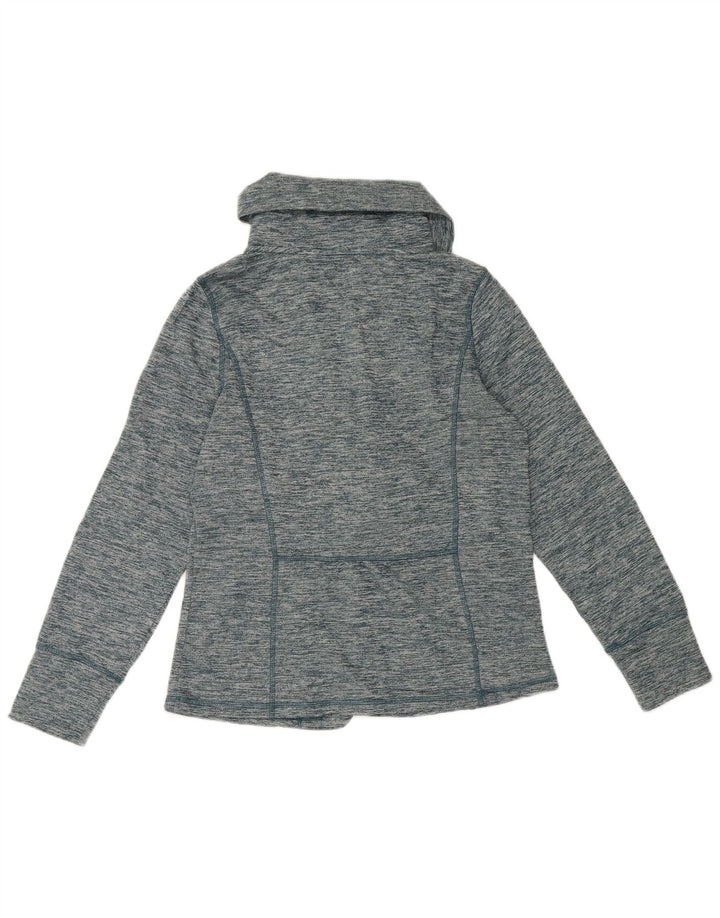 Eddie Bauer træningsdragt topjakke til kvinder UK 16 Large Blue Flecked Polyester