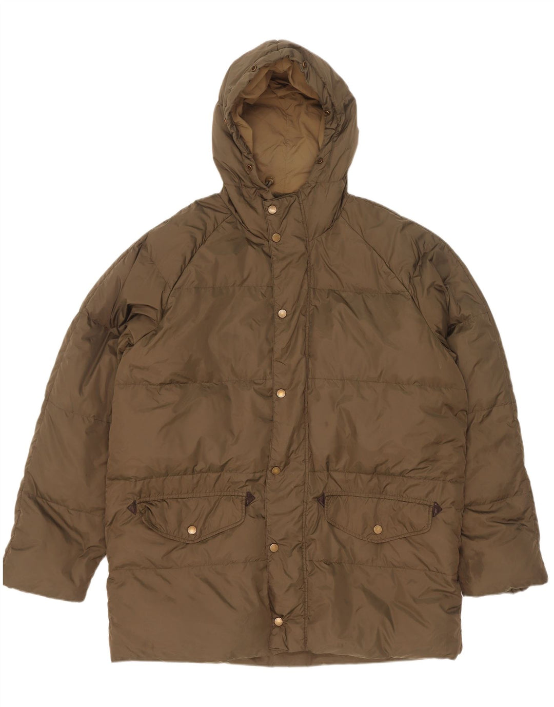 Belfe Herre hættepolstret jakke UK 44 2XL Khaki Polyamid