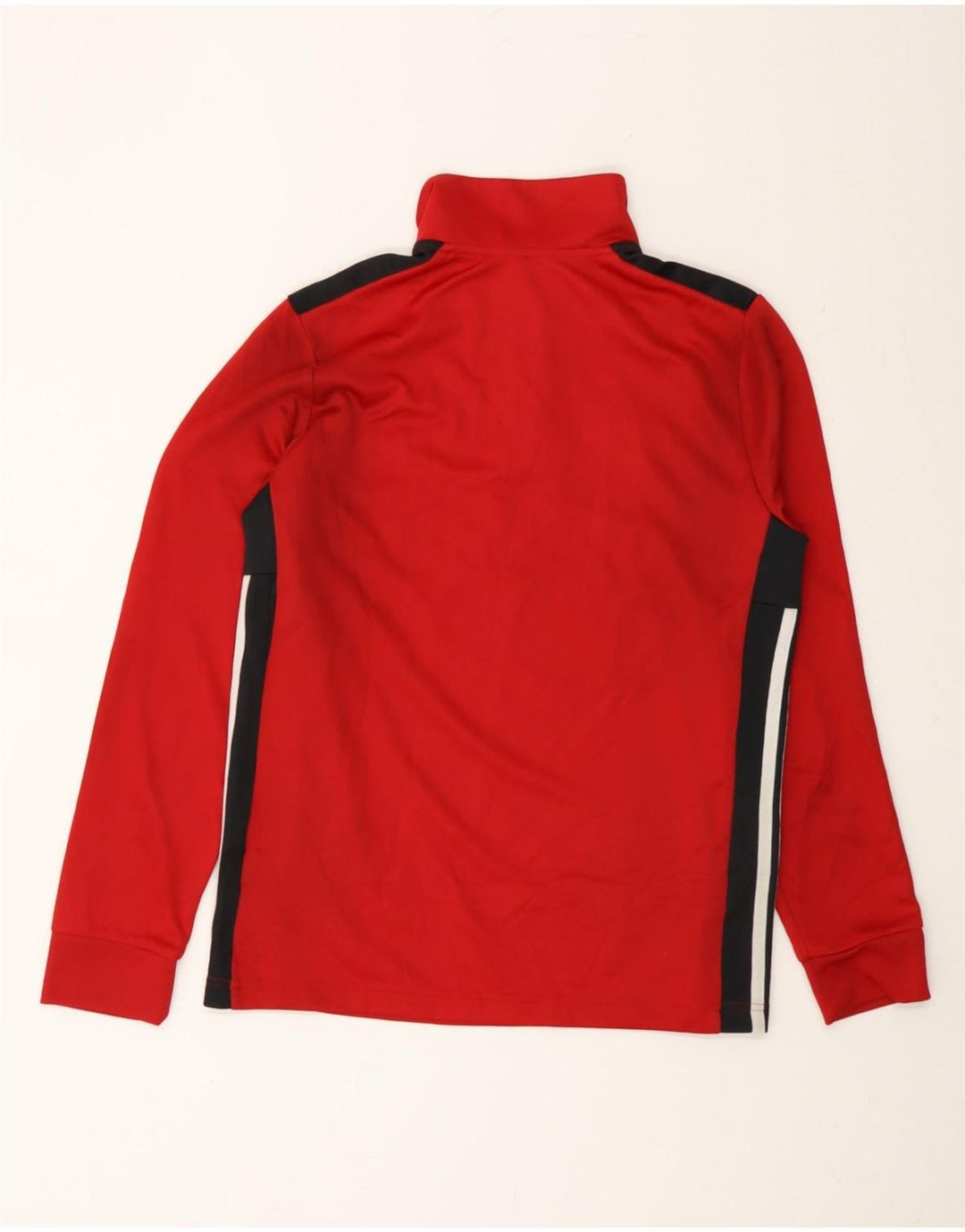 ADIDAS Boys Aeroready Zip Neck Pullover Tracksuit Top 13-14 Years Red Vintage Adidas and Second-Hand Adidas from Messina Hembry 