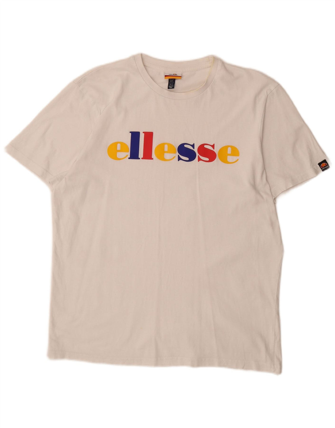 ELLESSE Herre Grafisk T-Shirt Top Stor Hvid