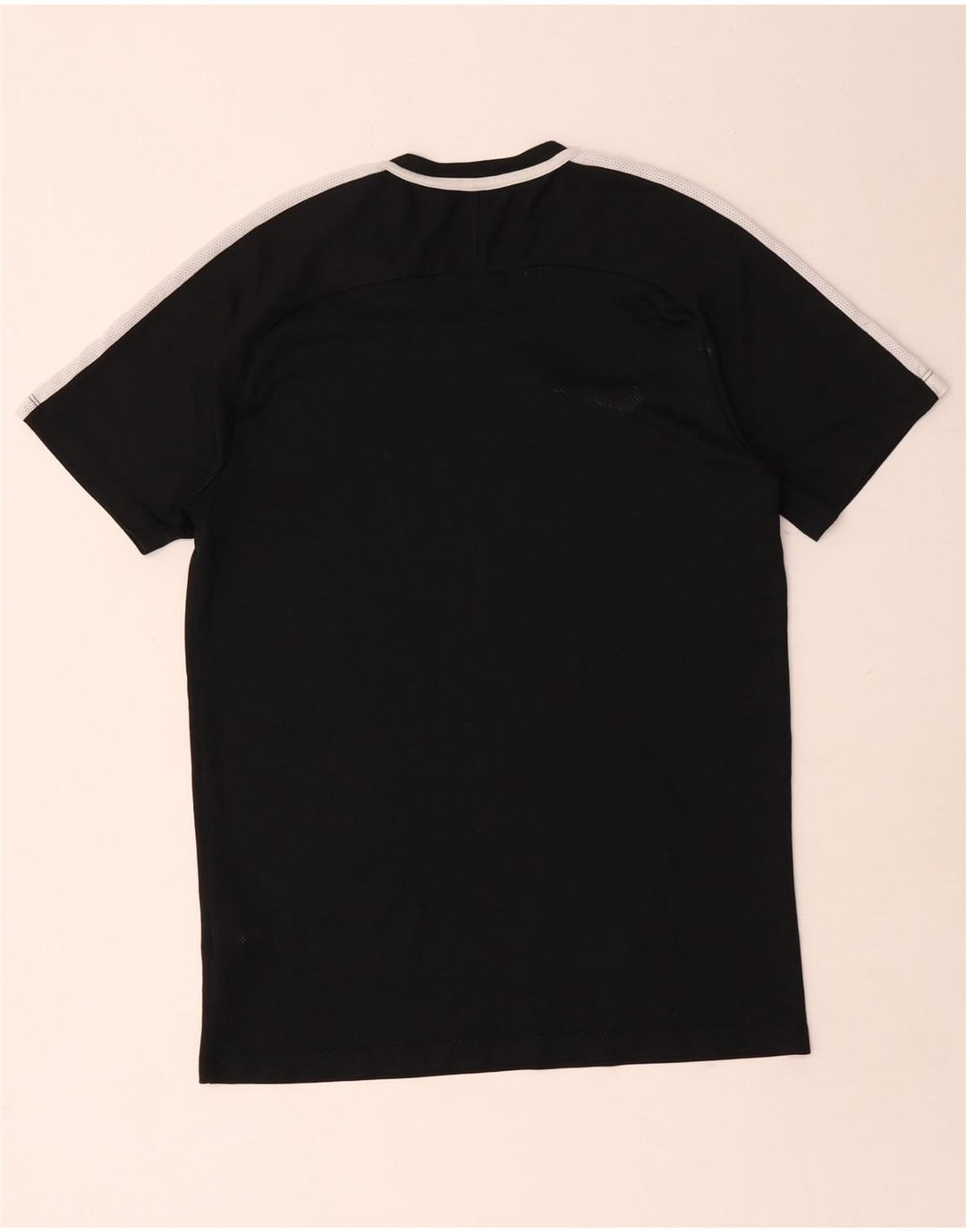 Nike Herre Dri Fit T-shirt Top Medium Sort Colourblock Polyester