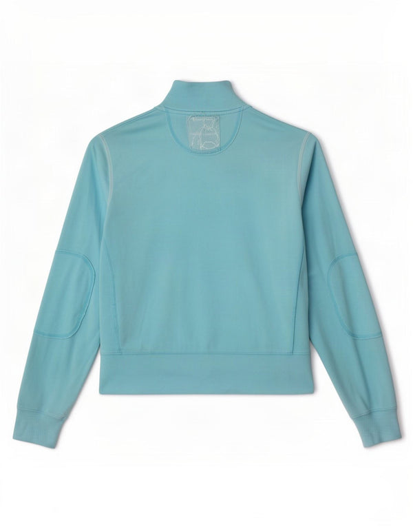 Champion Dame grafisk træningsdragt Topjakke UK 12 Medium Blue Cotton