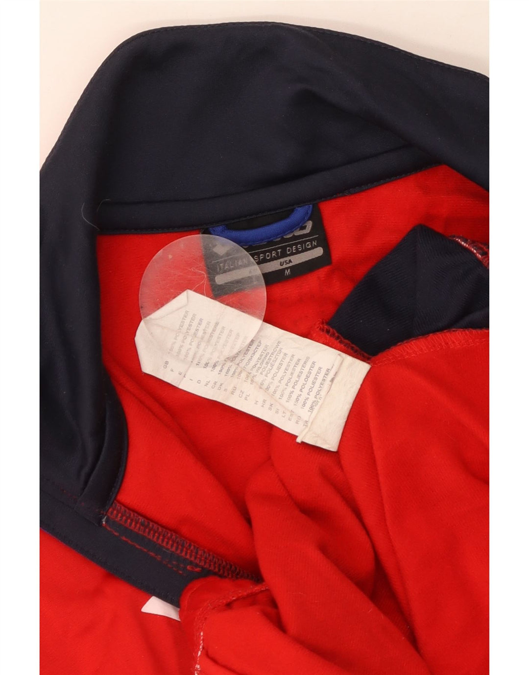 LOTTO Herre grafisk træningsdragt Topjakke Medium Rød Colourblock Polyester