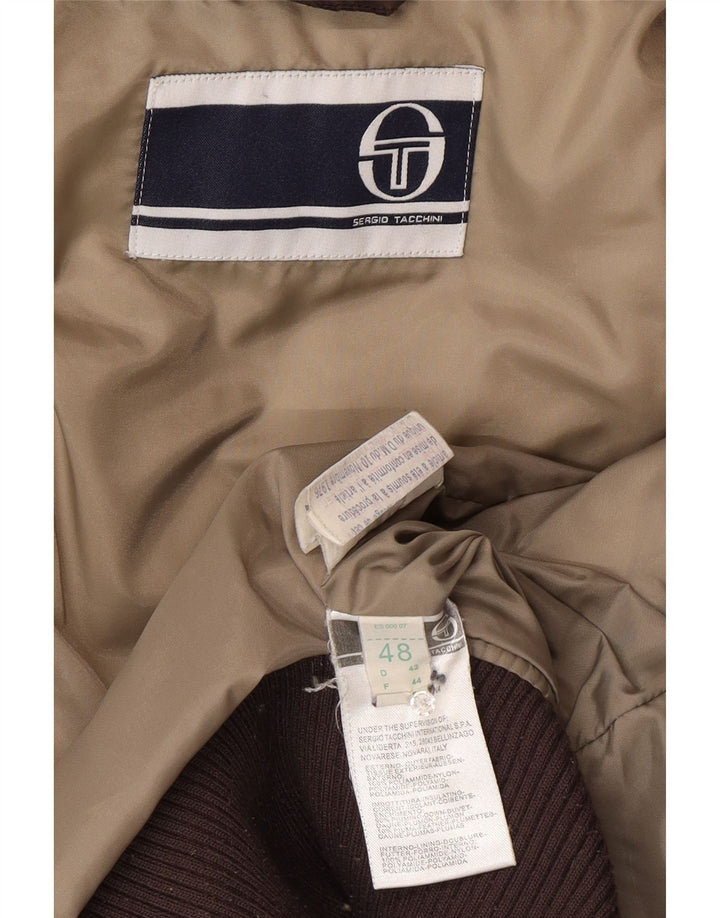 Sergio Tacchini Dame Polstret Jakke IT 48 XL Brun Polyamid