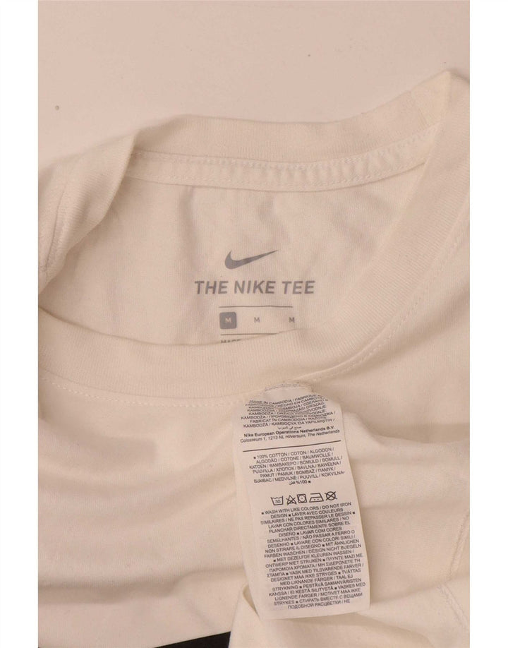 Nike Herre grafisk T-shirt Top Medium White Bomuld Sports