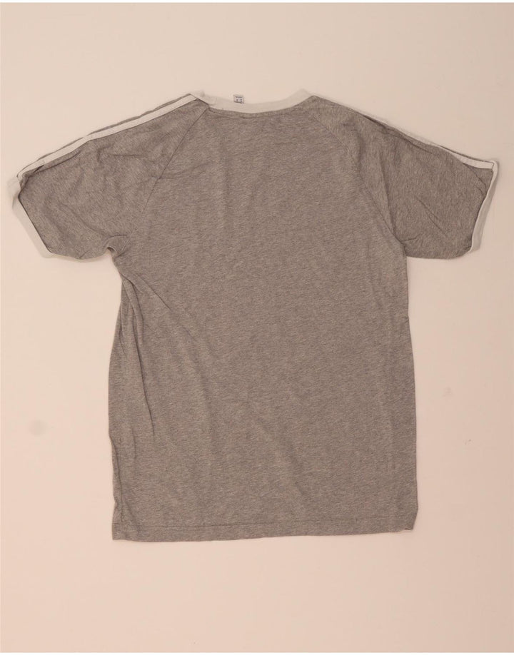 Adidas T-shirt top mellem grå bomuld til mænd