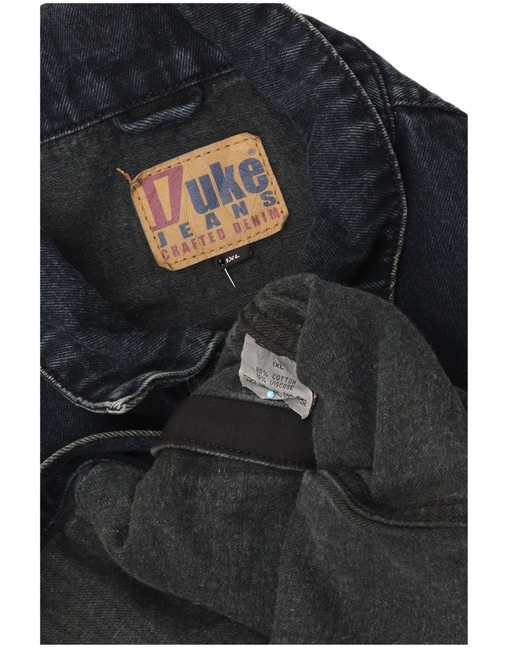 Duke Herre denimjakke UK 42 XL Marineblå Bomuld Classic