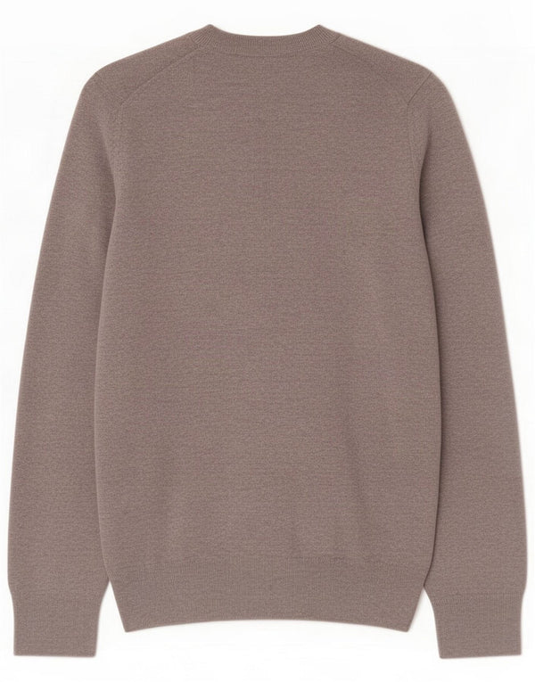 Marks & Spencer Herre V-hals sweater Small Grey Cotton