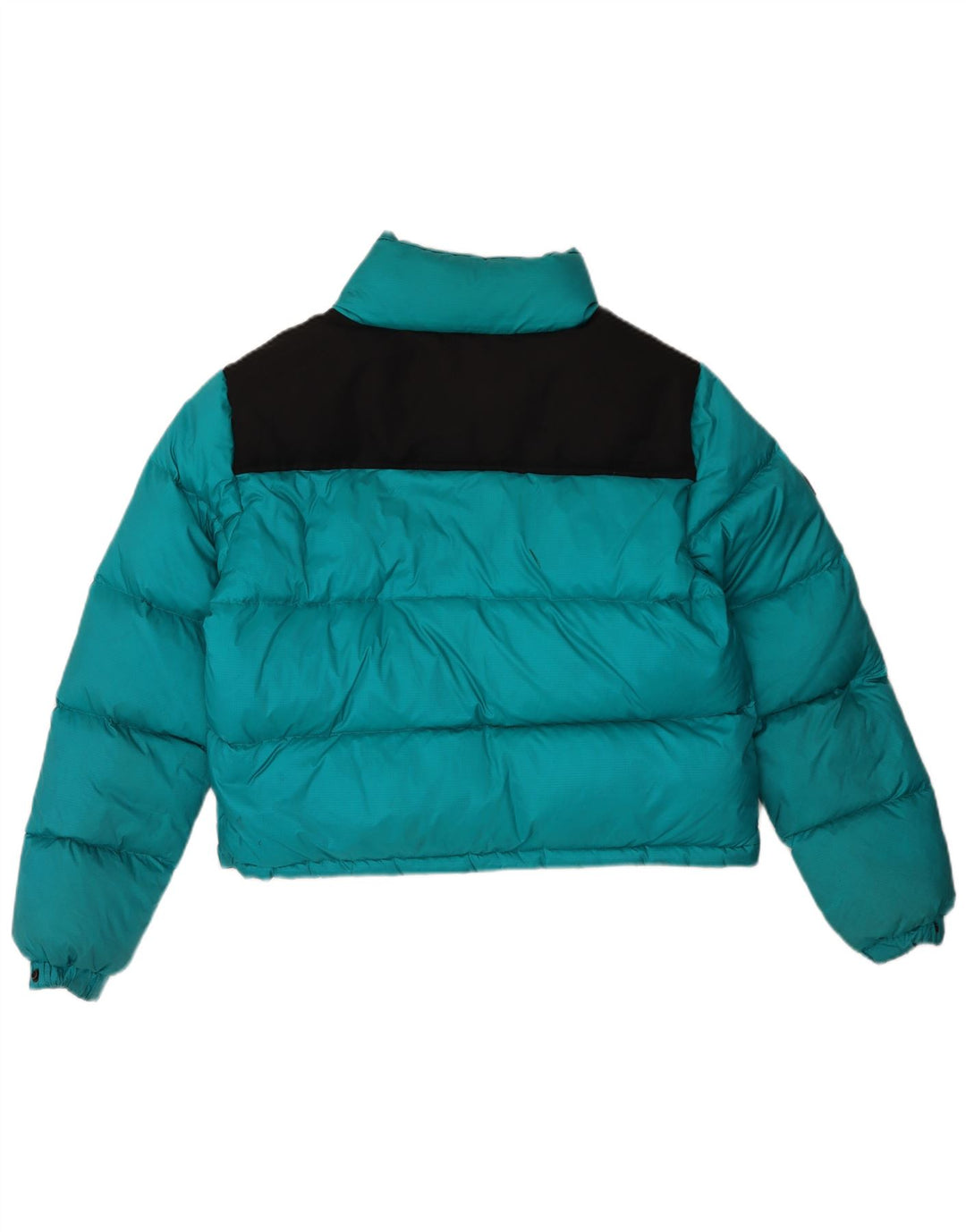 Superdry polstret jakke til kvinder UK 12 Medium Turkis Colourblock Polyester