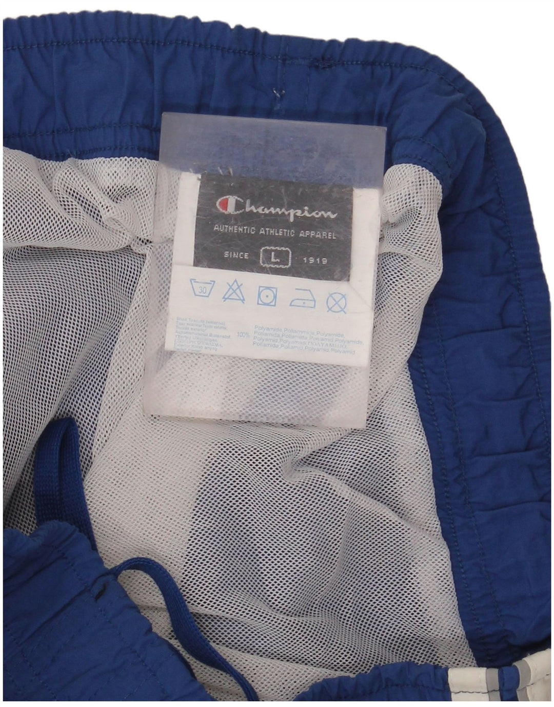CHAMPION Badeshorts til mænd store blå polyamid
