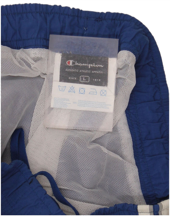 CHAMPION Badeshorts til mænd store blå polyamid