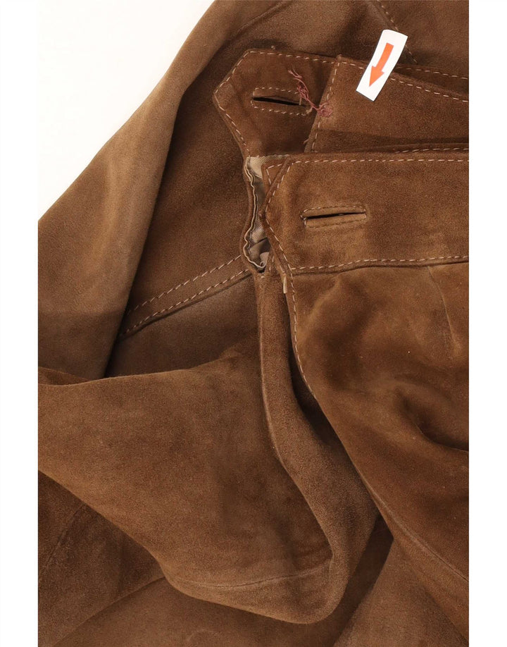 Vintage Herre Ruskindsjakke IT 46 Small Brown