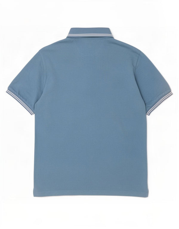 Champion Herre Easy Fit Polo Shirt Medium Blå Stribet Bomuld