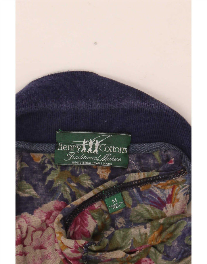 Henry Cottons Poloskjorte til mænd Medium Navy Blue Floral