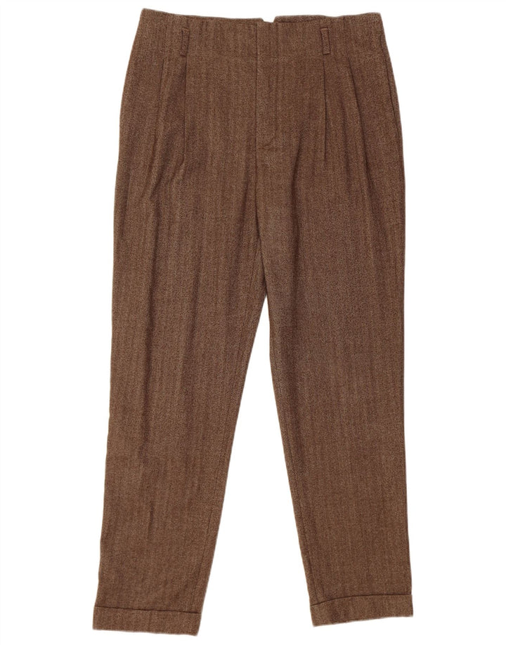 Zara Womens Pegged Casual Bukser Medium W28 L28 Brun sildebensuld