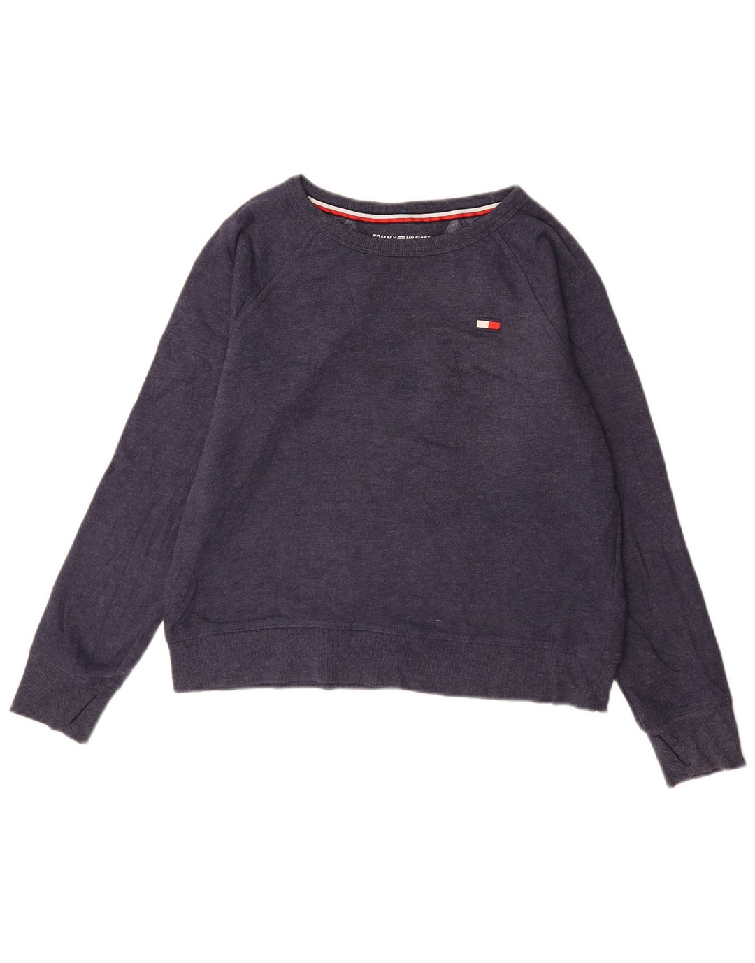 TOMMY HILFIGER Oversized sweatshirttrøje til kvinder UK 10 Lille marineblå