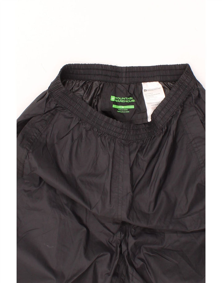 MOUNTAIN WAREHOUSE Boys Tracksuit Trousers 12-13 Years  Black Nylon Vintage Mountain Warehouse and Second-Hand Mountain Warehouse from Messina Hembry 