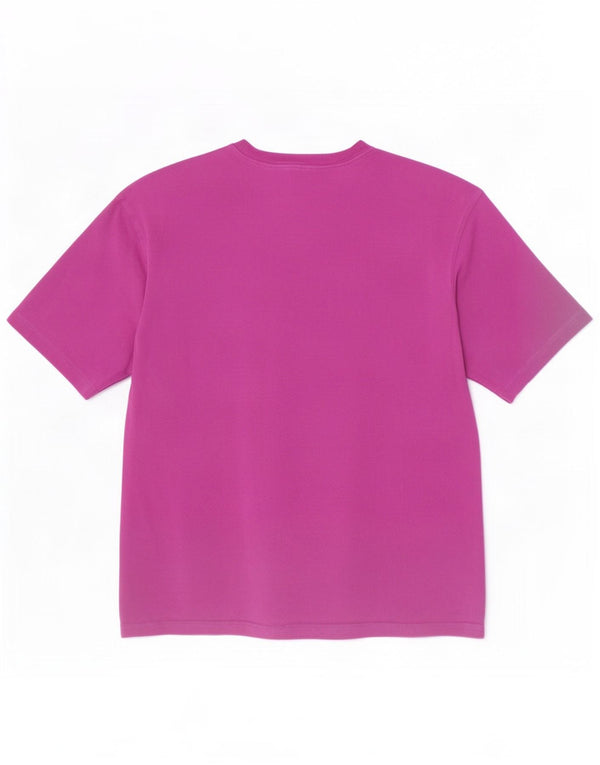 Adidas Dame Oversized T-Shirt Top UK 4/6 XS Lilla Bomuld