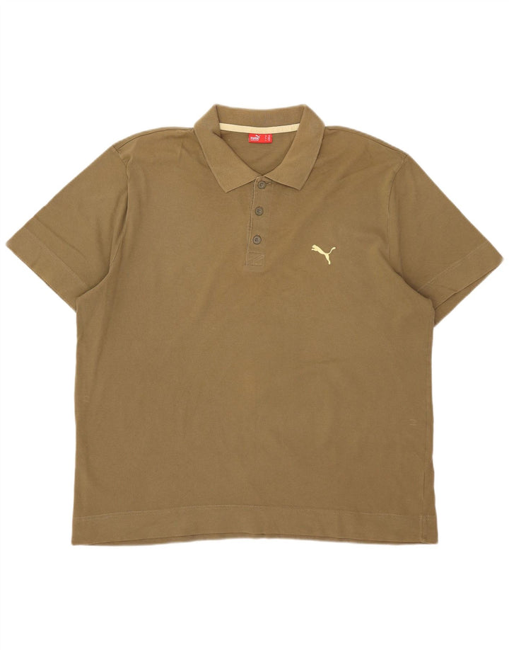 Puma herre poloshirt 2XL Khaki
