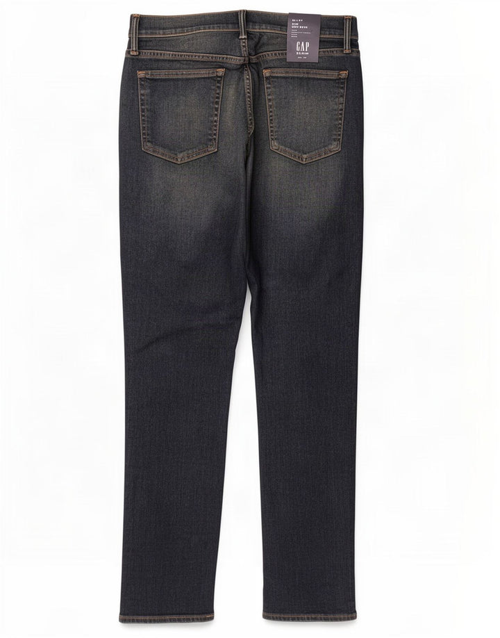 Gap Herre Stretch Slim Jeans W34 L32 Blå Bomuld