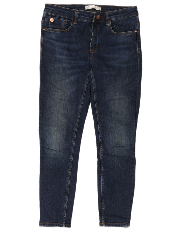 Zara Herre Skinny Jeans EU 42 Large W32 L27 Marineblå Bomuld