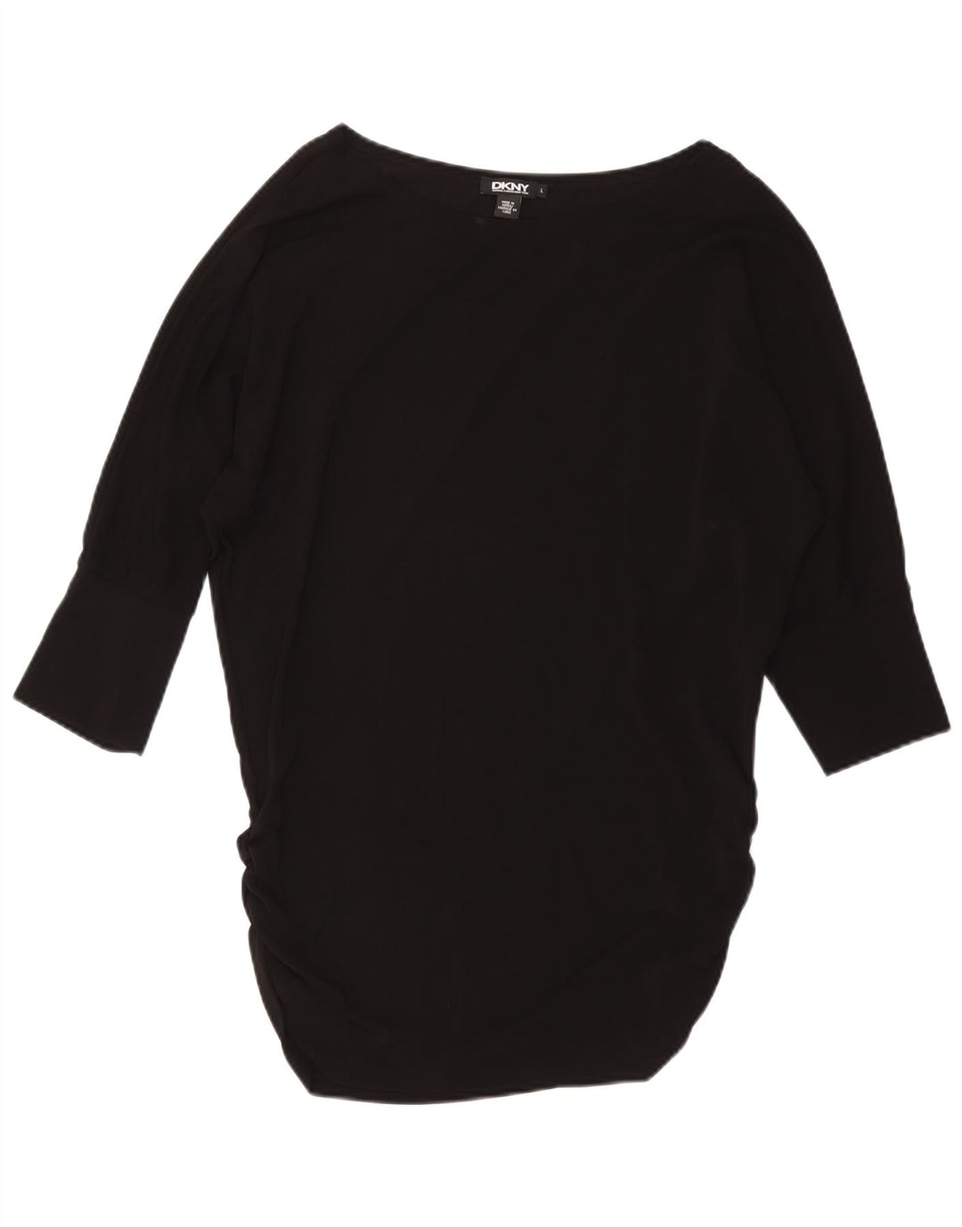 DKNY Womens Batwing Tunikakjole UK 16 Large Black Viscose