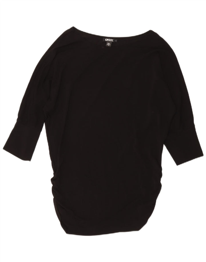 DKNY Womens Batwing Tunikakjole UK 16 Large Black Viscose