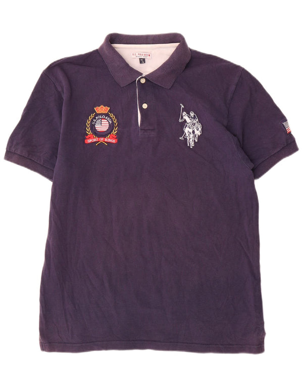 U.S. Polo Assn. Herre grafisk poloshirt Medium marineblå bomuld