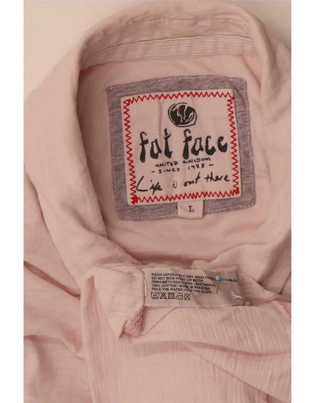 Fat Face Herre Polo Shirt Large Pink