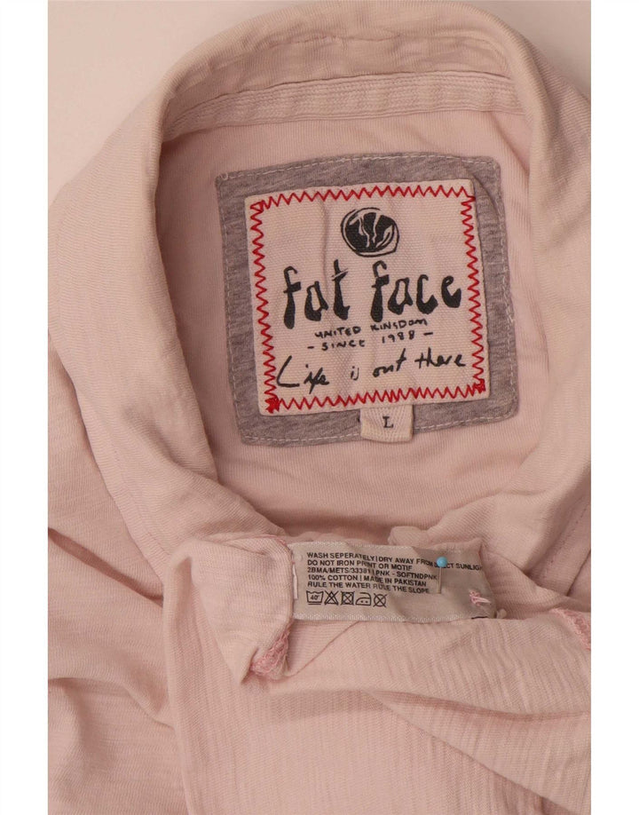 Fat Face Herre Polo Shirt Large Pink