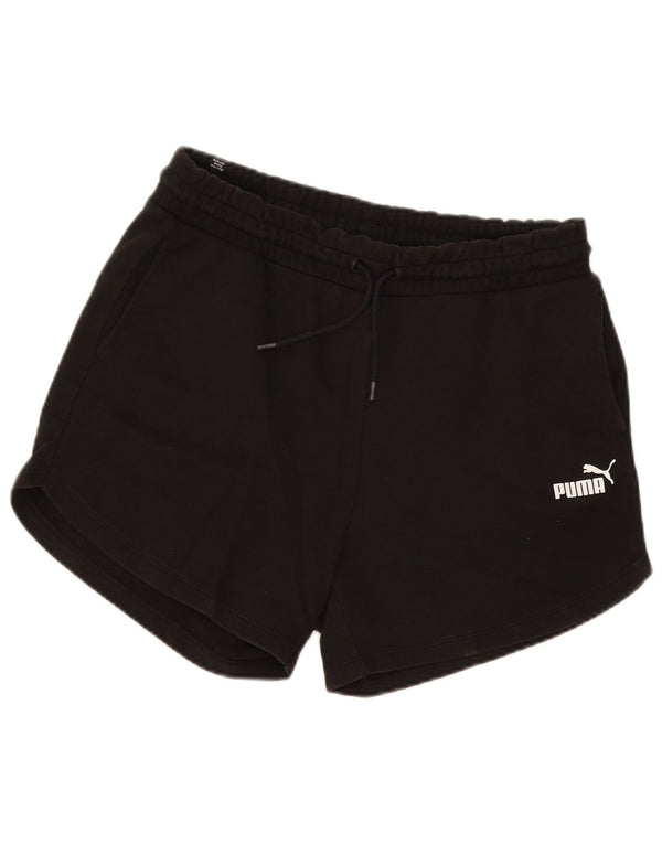 Puma Womens Sport Shorts UK 14 Large Black