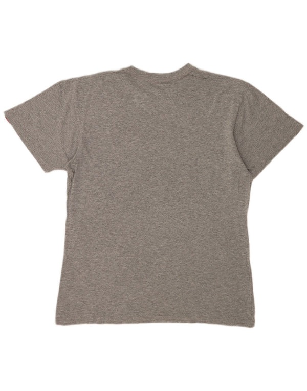 Vans Herre grafisk T-shirt Top Medium Grey Flecked Bomuld