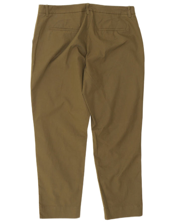 Marks & Spencer koniske chinobukser til kvinder UK 14 Large W34 L25 Khaki