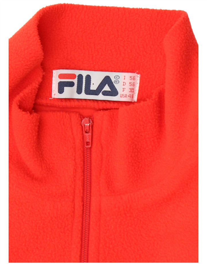 Fila Herre Fleece Jumper med lynlås IT 56 2XL Orange