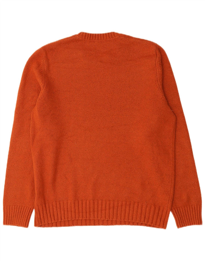 John Lewis Herre sweater med rund hals, stor orange bomuld