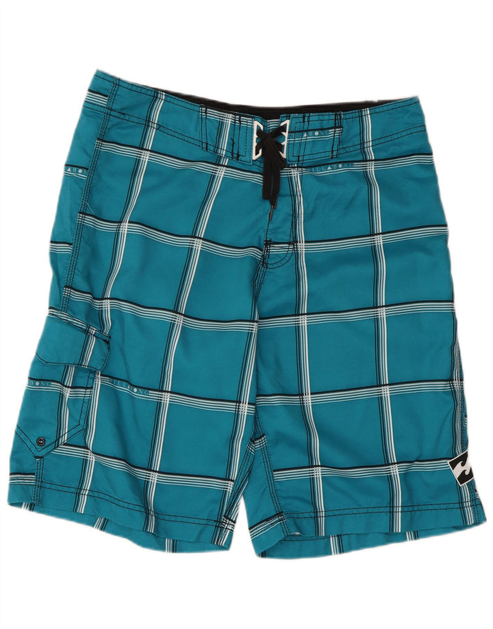 Billabong Badeshorts til mænd store blå ternet polyester