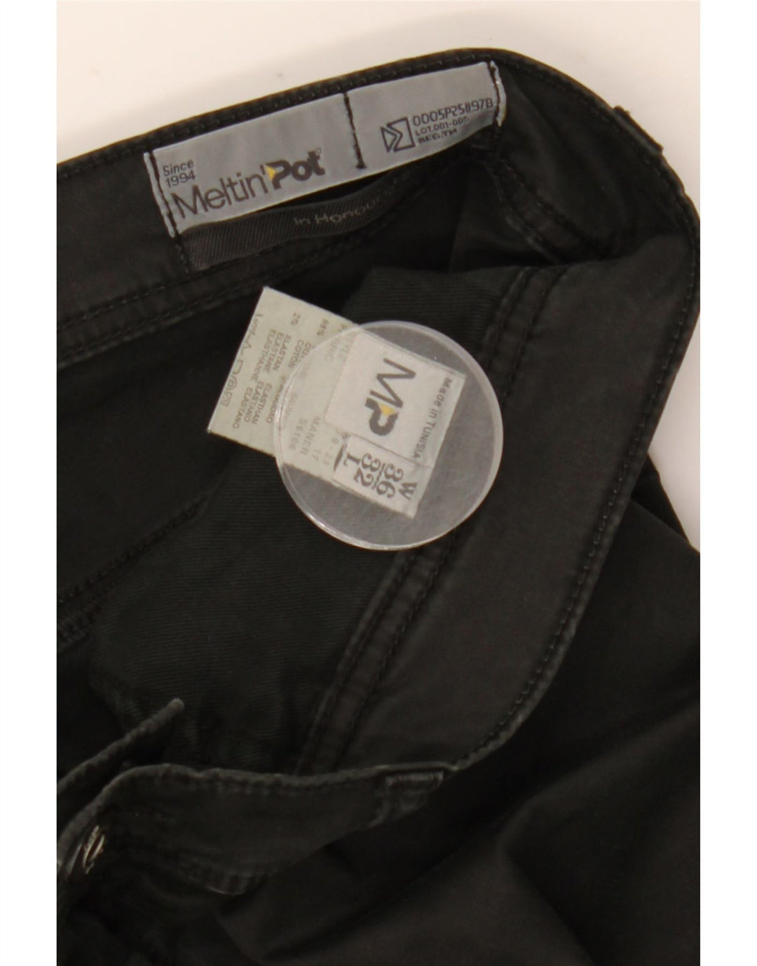 Meltin' Pot Herre Straight Jeans W36 L32 Sort Bomuld