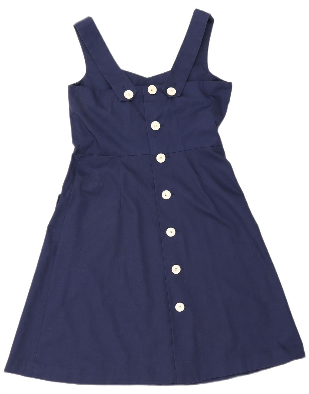 DIOLEN Womens Sleeveless A-Line Dress EU 40 Medium Navy Blue Striped