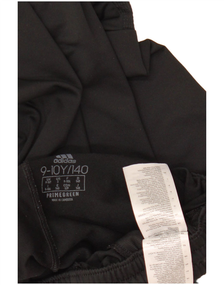 ADIDAS Boys Primegreen Tracksuit Bukser 9-10 år Sort polyester