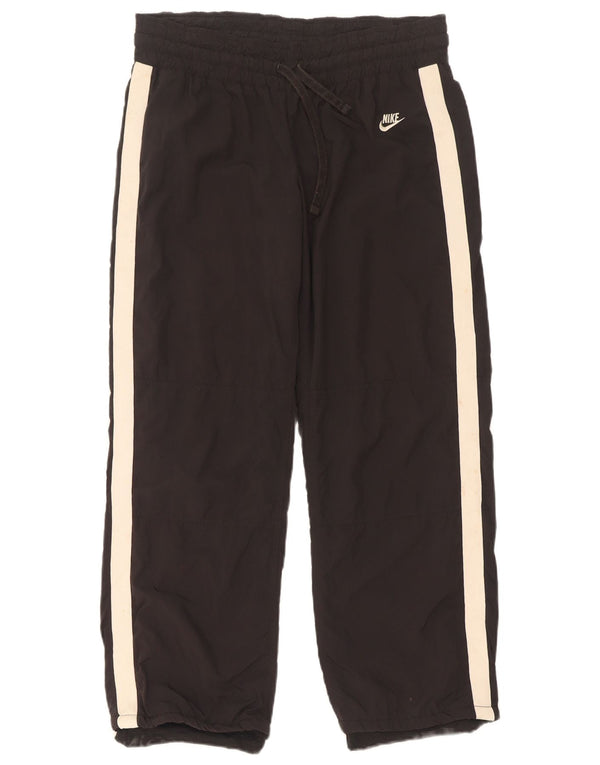 Nike træningsdragtsbukser til kvinder US 8/10 Medium Black Colourblock Polyester