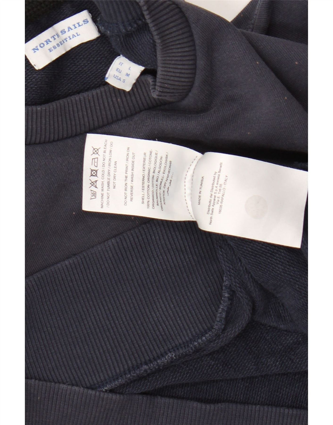 North Sails Herre Grafisk Sweatshirt Jumper Medium Navyblå Bomuld