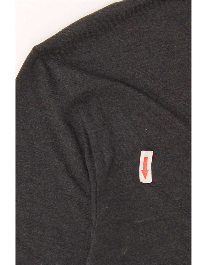 Adidas drenge Climalite grafisk t-shirt top 15-16 år XL grå polyester