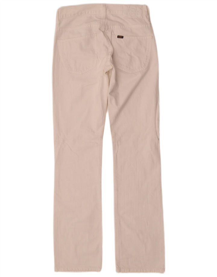 Lee Herre Knox Straight Jeans W30 L34 Hvid Bomuld