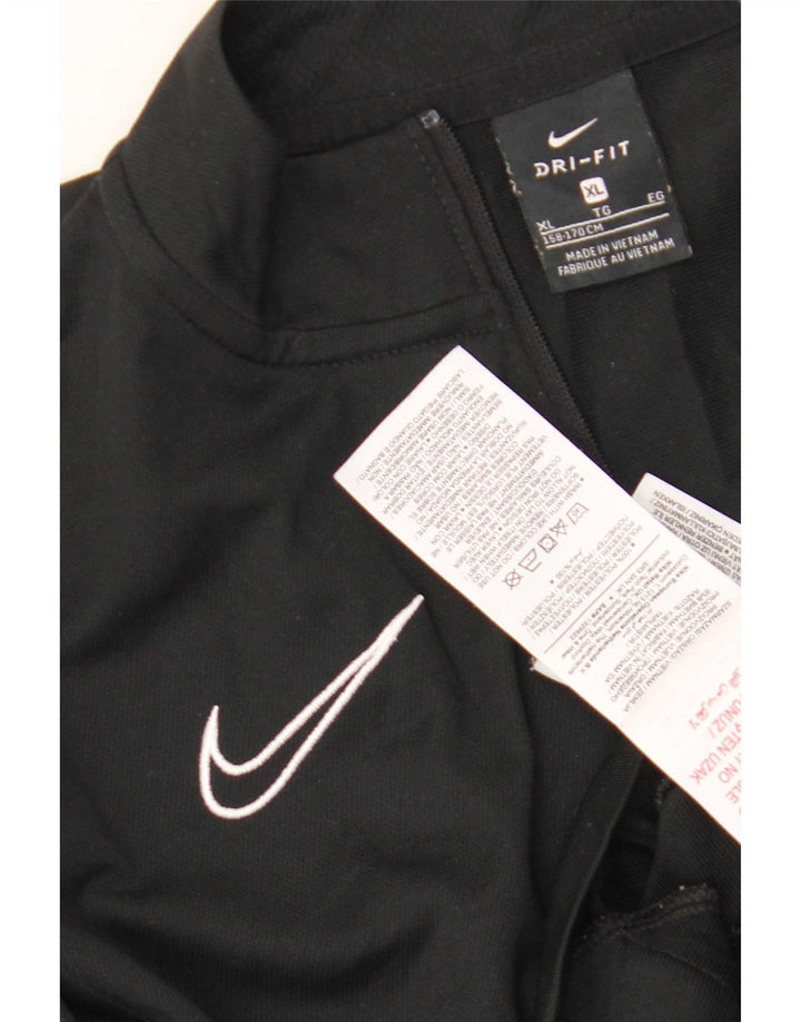 Nike Boys Dri Fit træningsdragt topjakke 13-14 år XL Sort polyester