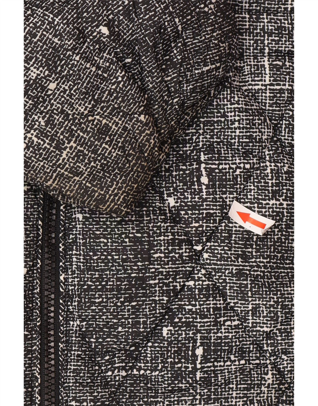 Marks & Spencer Quiltet jakke til kvinder UK 20 2XL Sort Flecked Polyester