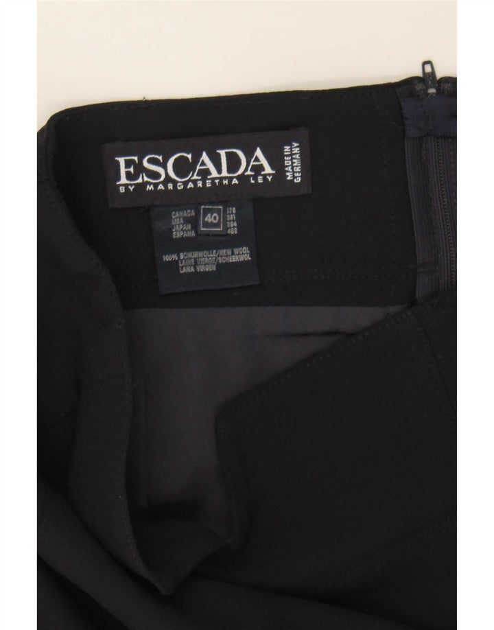 Escada Pencil Nederdel til kvinder EU 40 Medium W27 Marineblå Uld
