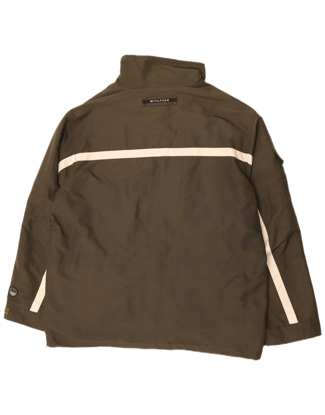 Tommy Hilfiger Herre Utility Jacket UK 40 Large Khaki Colourblock Polyester