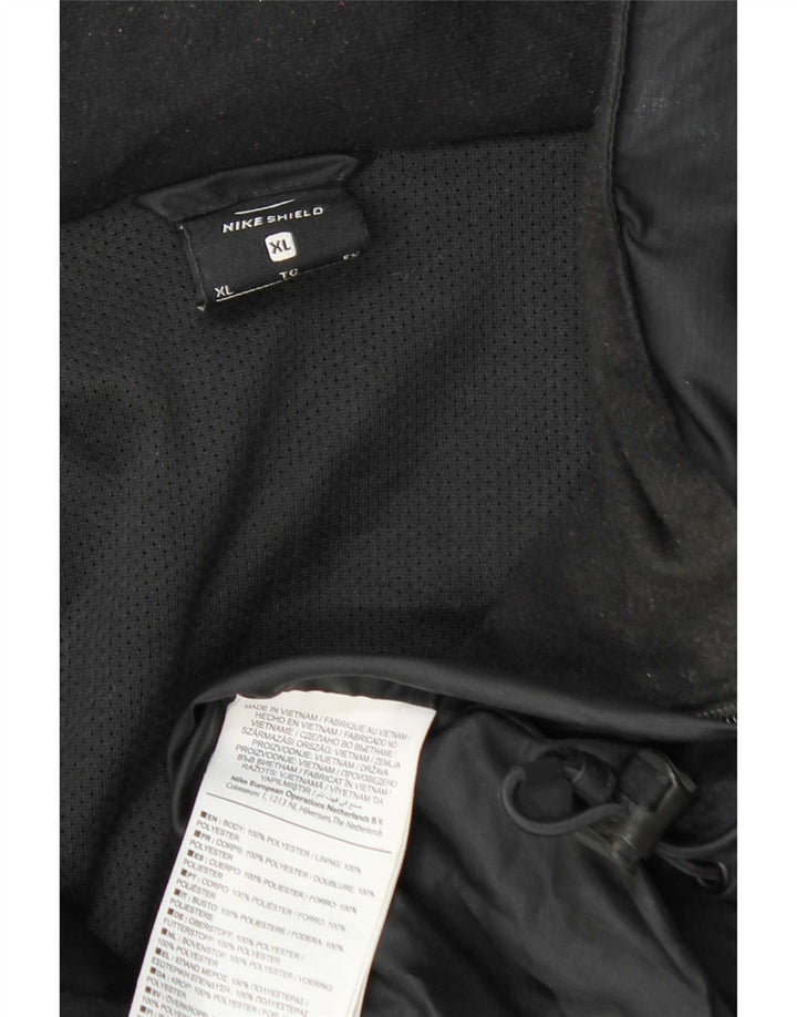 Nike Regnjakke med hætte til mænd UK 42 XL Grå polyester