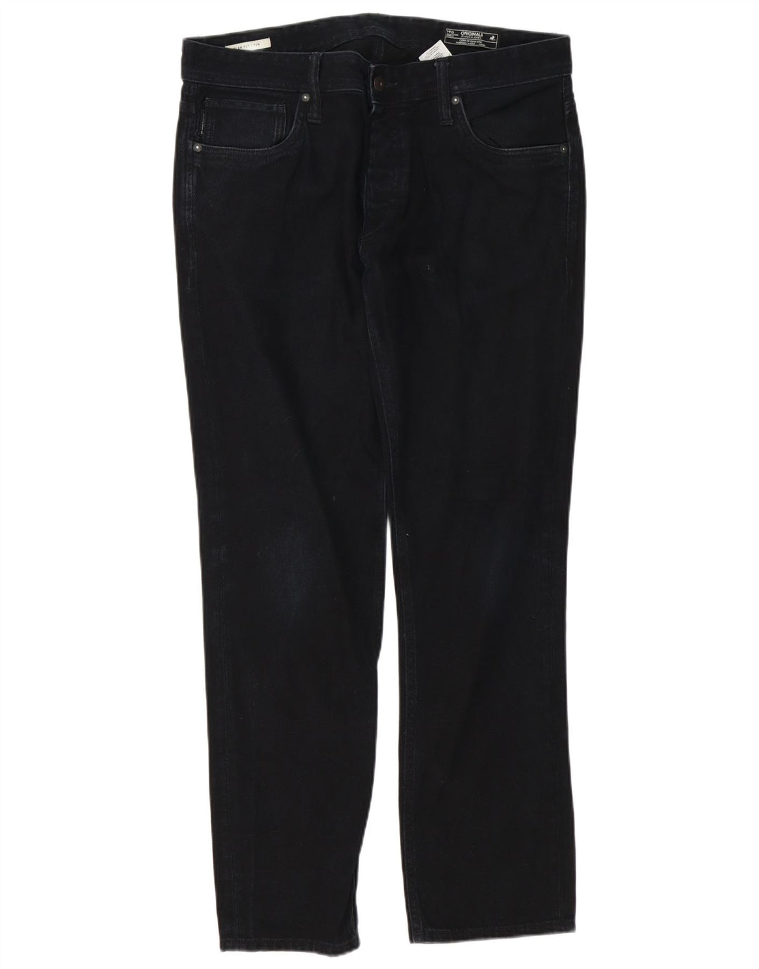Jack & Jones Herre Tim Slim Jeans W36 L32 Marineblå Bomuld