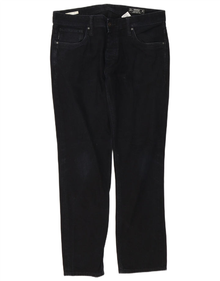 Jack & Jones Herre Tim Slim Jeans W36 L32 Marineblå Bomuld